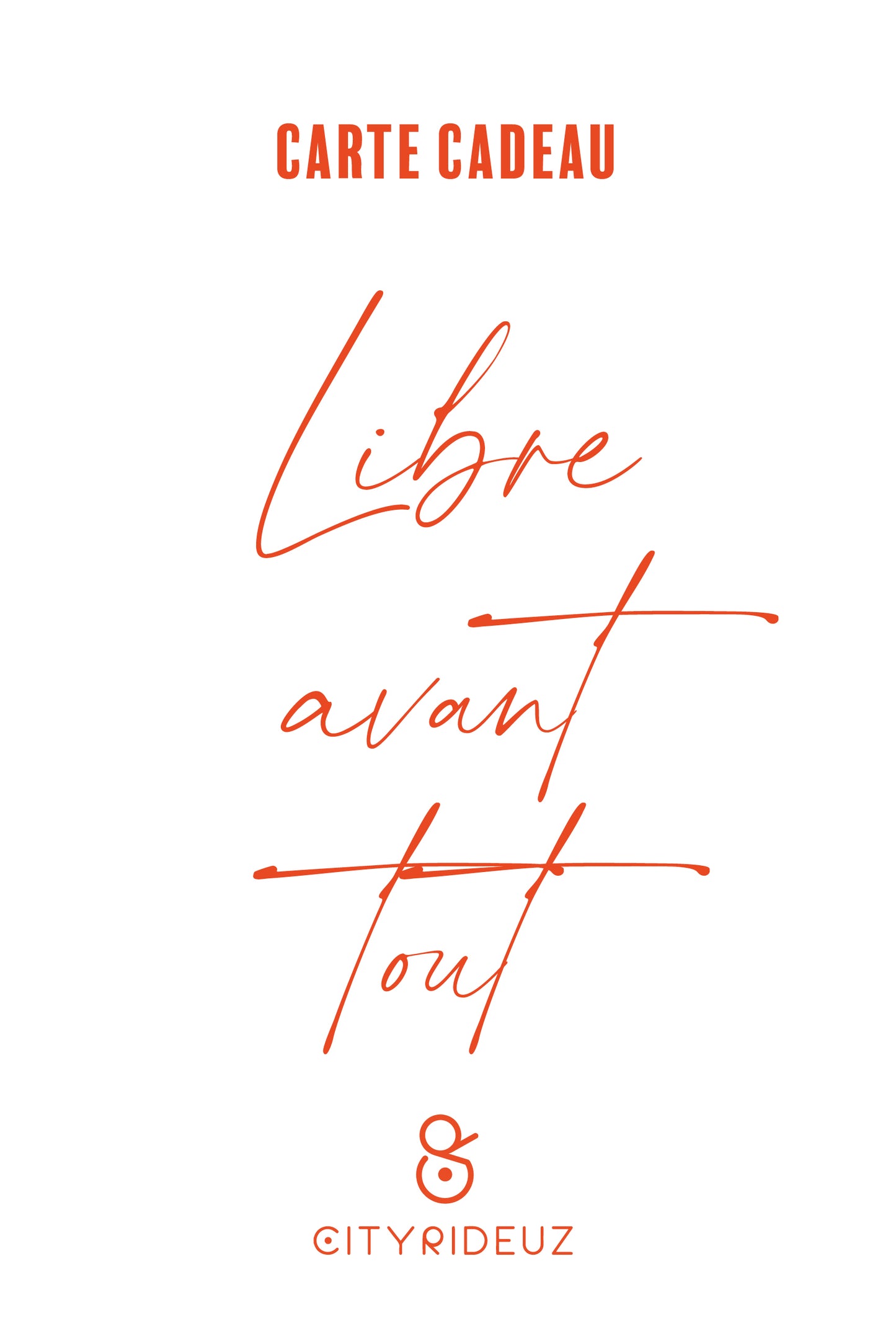Carte - Cadeau CITYRIDEUZ